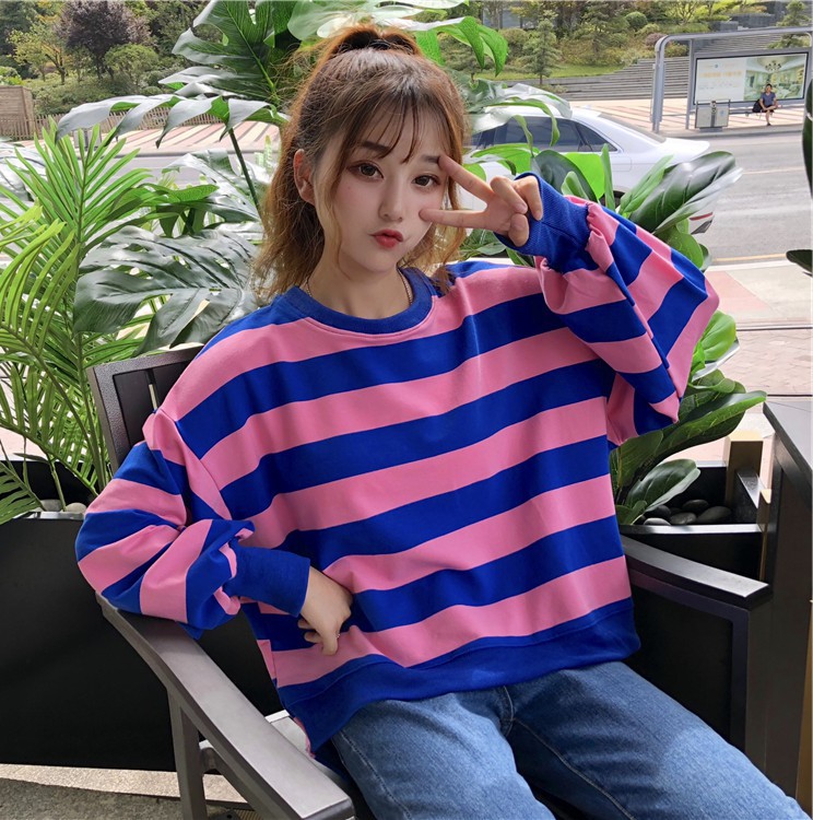 🌈M-4XL phong cách Hàn Quốc kích thước lớn thanh mẫu áo len dài tay lỏng quanh cổ top của phụ 🌸 | BigBuy360 - bigbuy360.vn