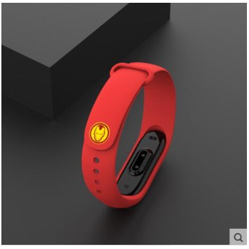 Dây Avengers thay thế Xiaomi miband 3/ miband 4 (Đỏ Irron man)