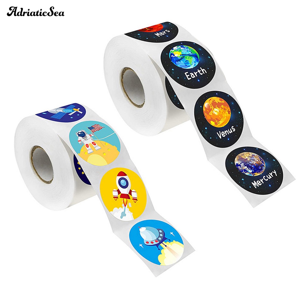 Bộ 500 Sticker Dán Trang Trí Hình Các Hành Tinh Không Gian