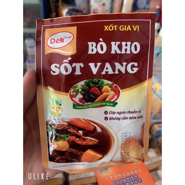 Xốt Gia Vị Bò Kho Sốt Vang Hoàn Chỉnh 80g