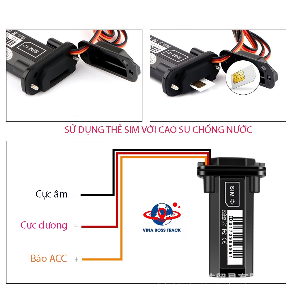 Định vị GPS ô tô xe máy GT02, miễn phí phần mềm vĩnh viễn, bảo hành 12 tháng ưu đãi mua kèm sim 4G data 1 năm | BigBuy360 - bigbuy360.vn