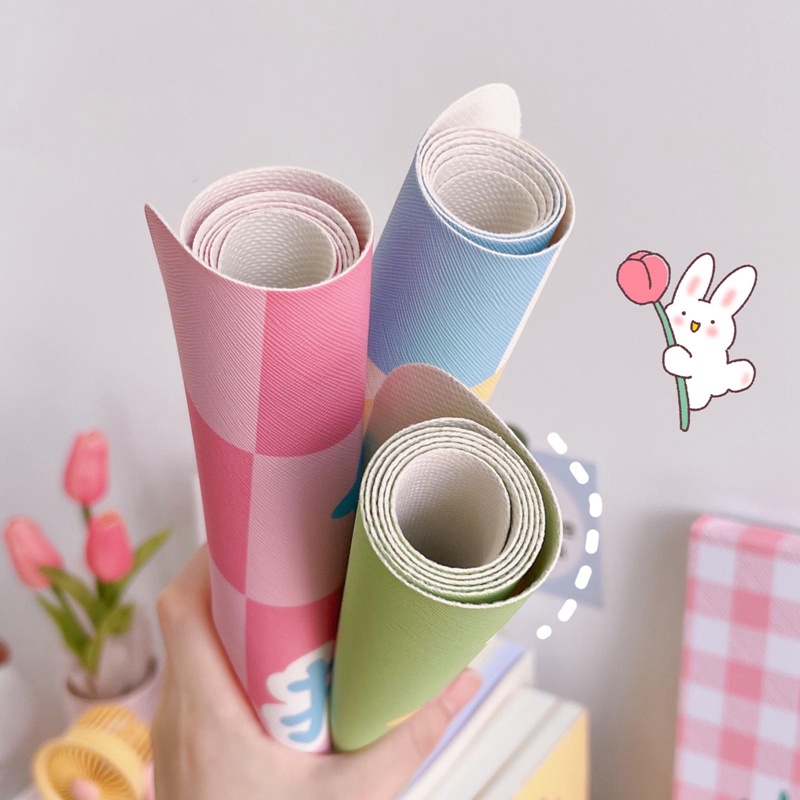 Tmdbyx Thảm Da pvc Lót Bàn Học Chống Trượt Không Thấm Nước In Hoạt Hình Dễ Thương