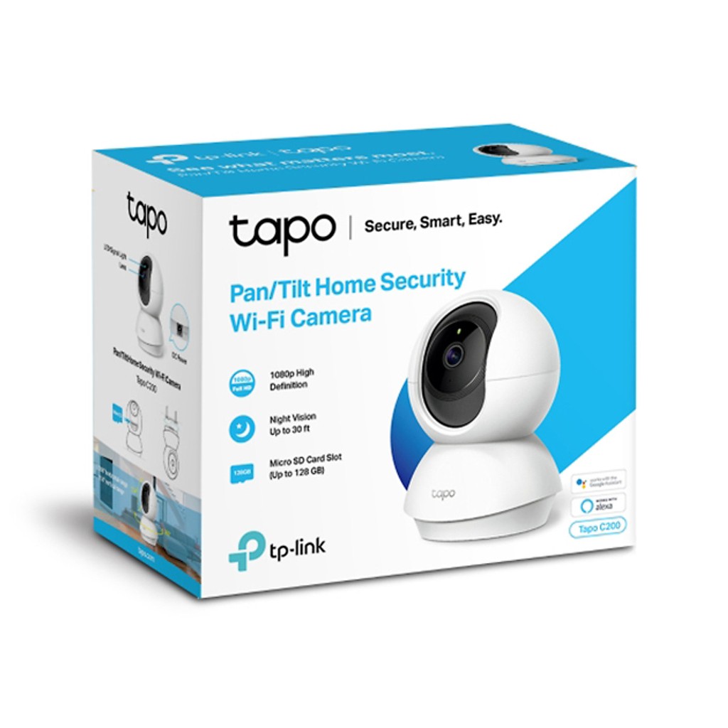 Camera  Wifi TP-Link Tapo C200 Full HD 1080P 360 độ Giám sát An Ninh Gia Đình Có Thể Điều Chỉnh Hướng - Hàng Chính Hãng | BigBuy360 - bigbuy360.vn