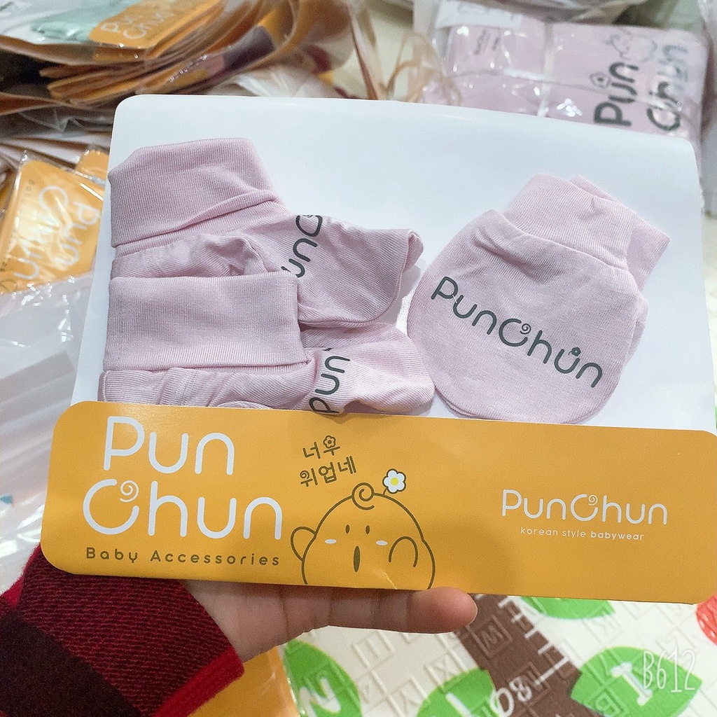 Set bao tay chân Punchun cao cáp cho bé Chaang