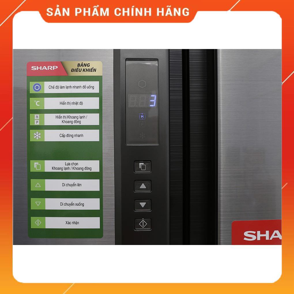 [BMART] SJ-FX680V-ST | SJ-FX680V-WH | Tủ lạnh 4 cửa Sharp Inverter 678 lít (Hàng chính hãng, bảo hành 12 tháng)