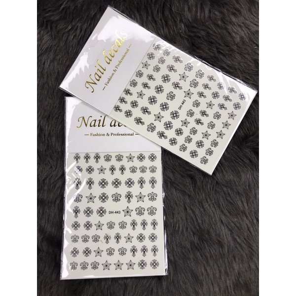 stich dán móng hoa tuyết ( làm móng , nail box )