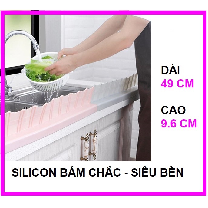 Tấm chắn văng nước bồn rửa chén bát bằng silicon, Thiết kế thông minh, Bám chắc siêu bền