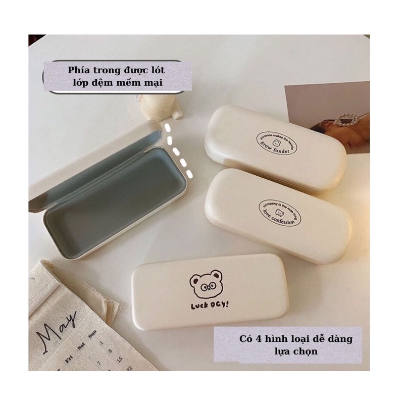 Hộp đựng kính hoạt hình dễ thương bằng da Pu giá rẻ