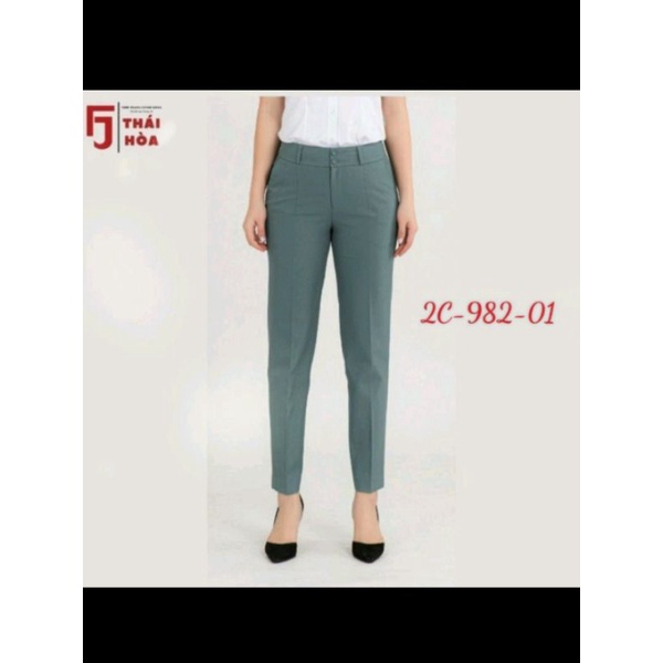 CÓ SẴN. quần 9 tấc Thái Hòa ly chìm màu xanh ngọc