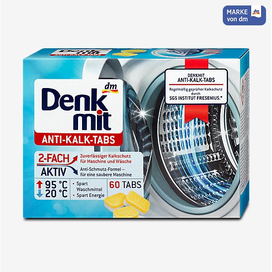 Hộp 60 Viên Tẩy Lồng Giặt Denkmit - Nội Địa Đức