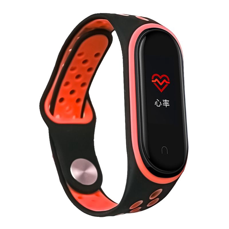 Dây silicon đeo cổ tay thời trang thay thế đồng hồ thông minh Xiaomi Miband 4 3