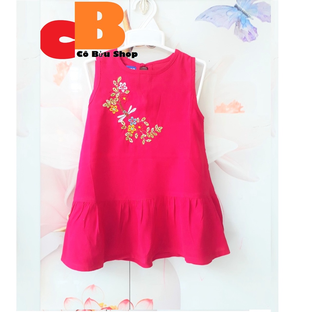 Váy bé gái chất liệu tole lanh thương hiệu Bảo Ngọc cho bé gái từ 7 đến 26kg
