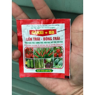 01 viên sủi canxi bo 10gr - lớn trái bóng trái chống rụng trái