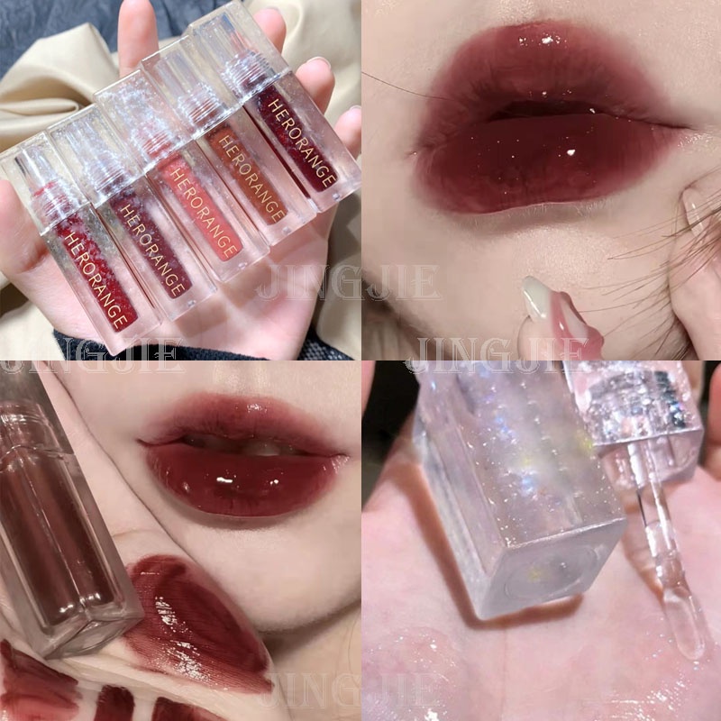 Son Bóng Hiệu Ứng Gương Không Thấm Nước Lâu Trôi Thiết Kế Hình Bông Hoa Độc Đáo