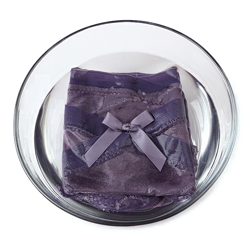 Quần lót eo thấp vải lưới xuyên thấu thoáng khí không đường may phối ren và đính nơ gợi cảm cho nữ | BigBuy360 - bigbuy360.vn