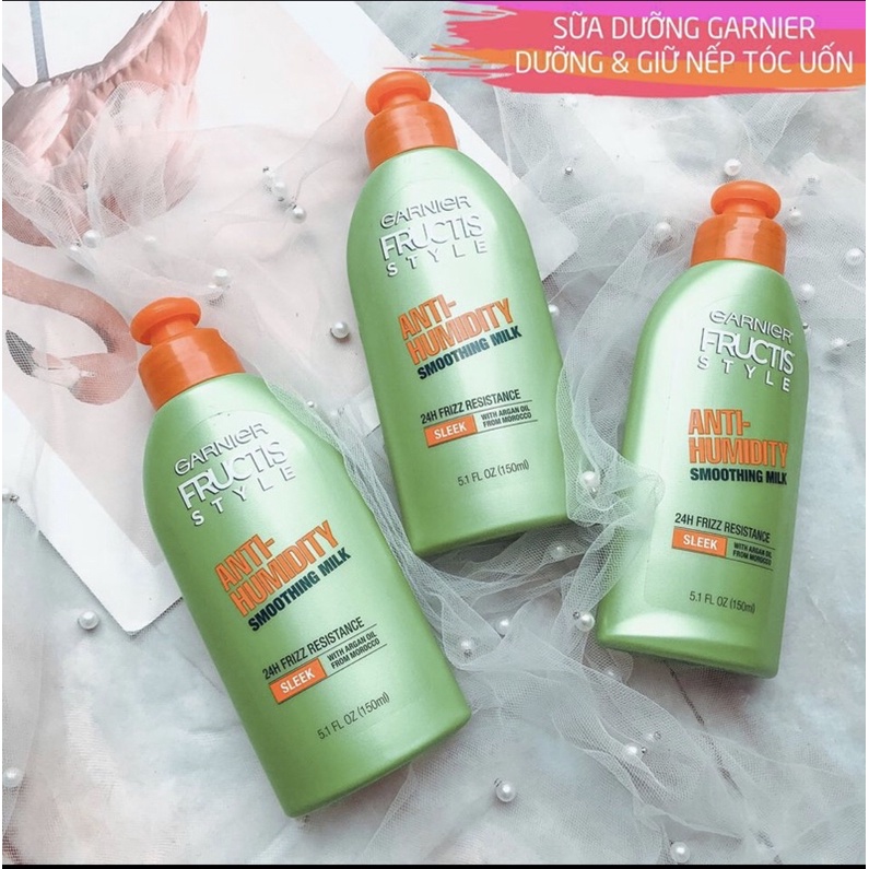 Sữa dưỡng tóc Garnier Smoothing Milk: Phục hồi cấp tốc tóc siêu khô xơ hư tổn và giữ nếp cho tóc uốn
