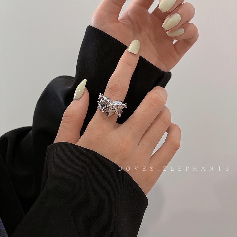 Nhẫn Đeo Ngón Tay Hình Trái Tim Phong Cách Harajuku 19A1282 Thời Trang