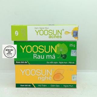 Kem bôi da yoosun rau má, yoosun nghệ, yoosun acnes