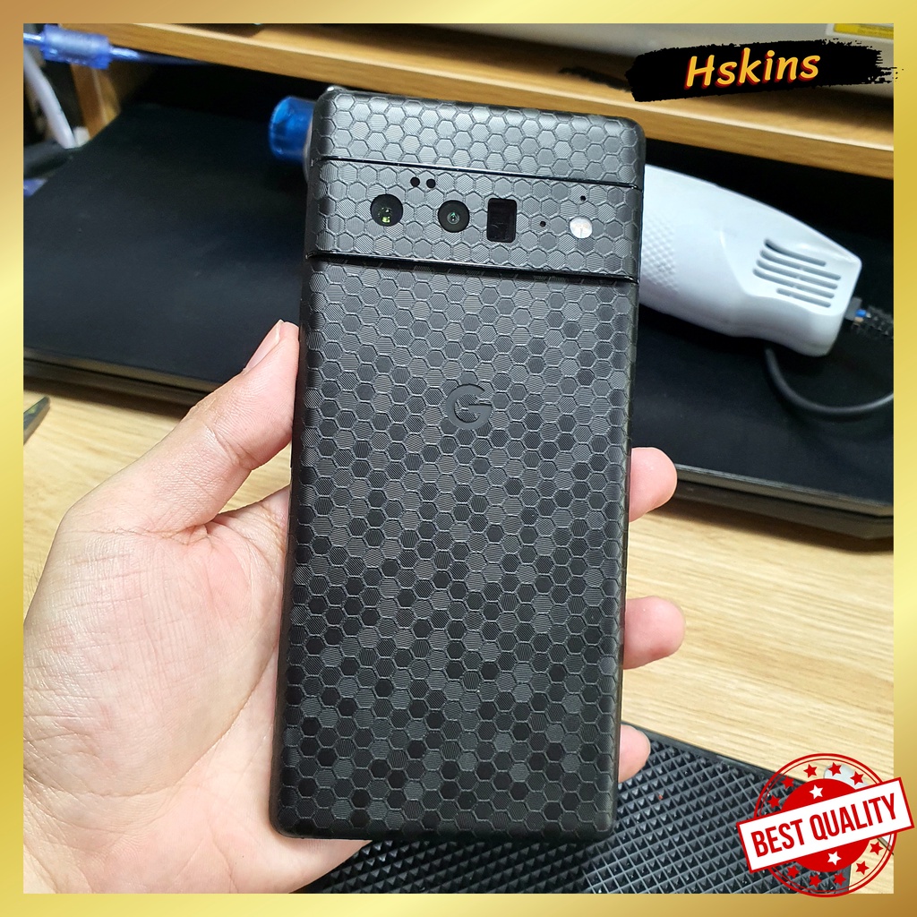 Miếng dán skin Google Pixel 6 / Google Pixel 6 Pro Oracal Honeycomb lưng full viền