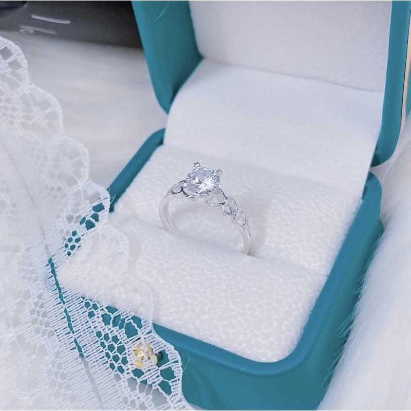 Nhẫn nữ Bạc ta thân trái tim siêu xinh , giá rẻ - Vàng Bạc Khải khải