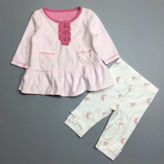 Set bộ nỉ nhung bé gái