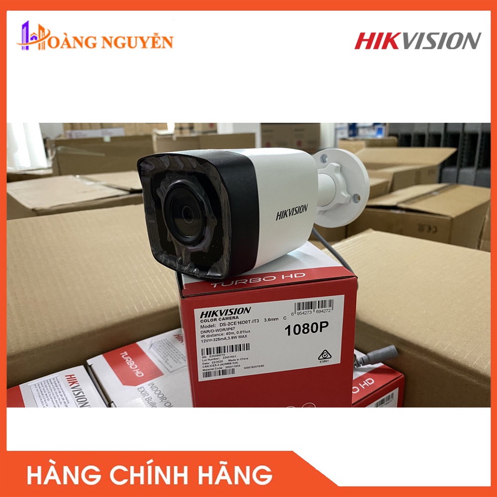 [NHÀ PHÂN PHỐI] Camera HDTVI thân hồng ngoại 2MP Hikvision DS-2CE16D0T-IT3