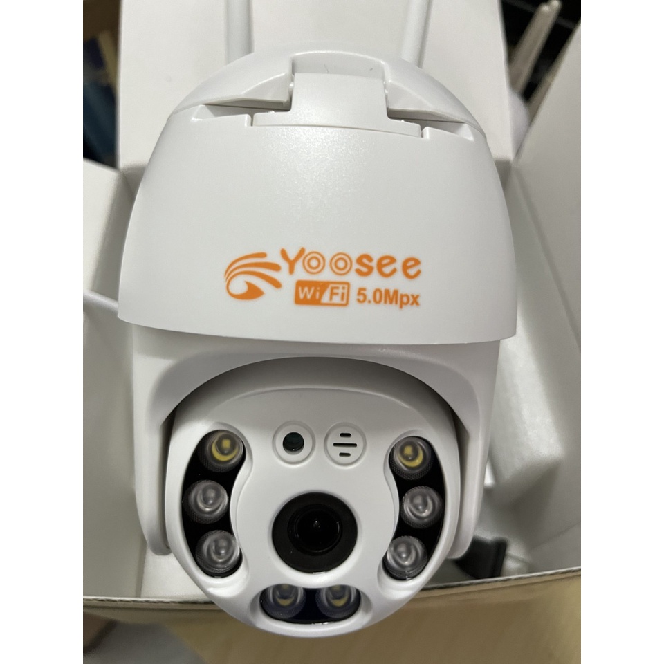 Camera yoosee PTZ ngoài trời 5.0MPX 8 đèn ban đêm có màu
