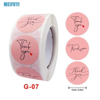 Set 500 Sticker Chữ Thank You Màu Hồng 439v Dùng Để Trang Trí Tiệc Cưới