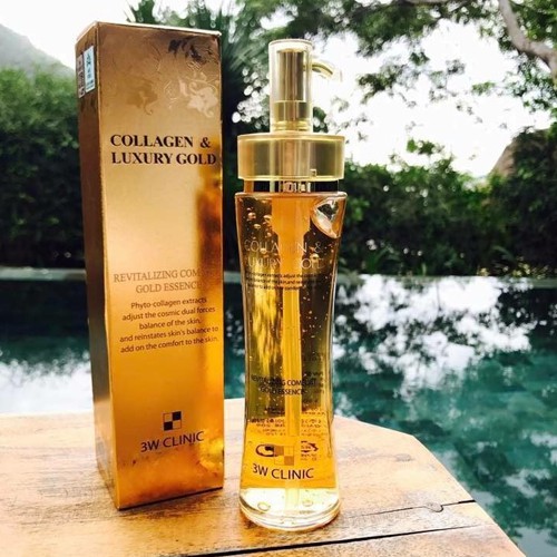 Tinh chất dưỡng da vàng 24k Essence - 3W CLINIC Collagen & Luxury Gold Revitalizing Comfort Gold Essence