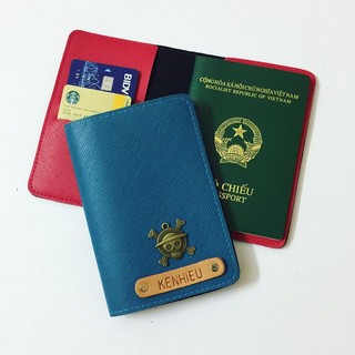 Passport cover mầu xanh lam