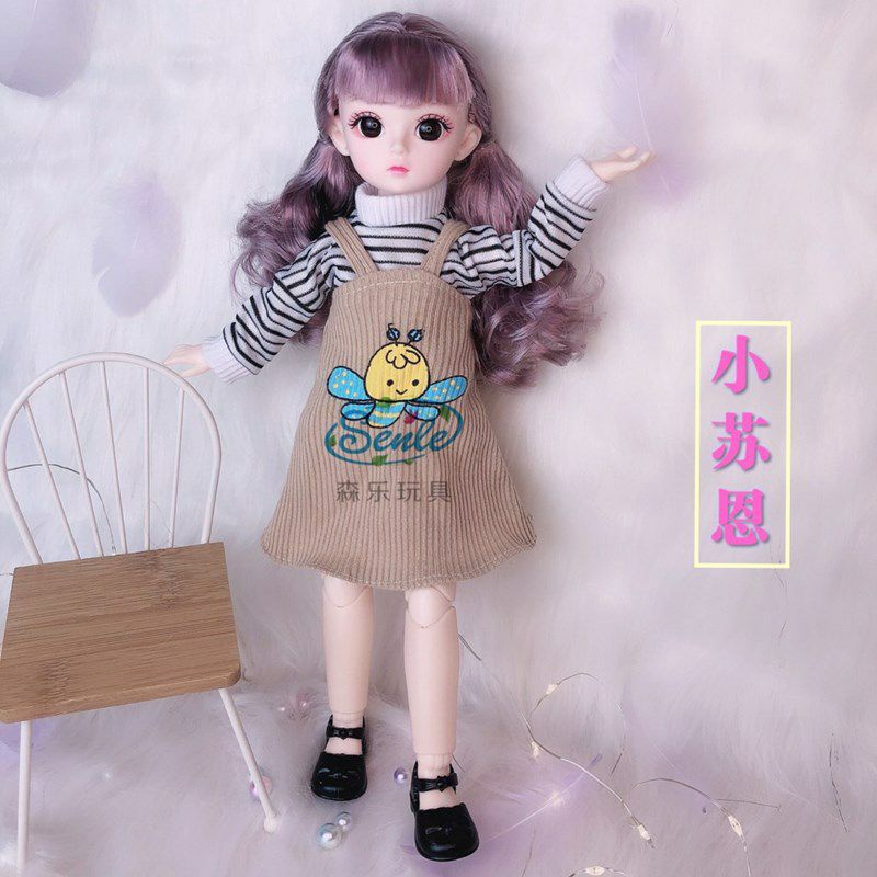 Búp Bê Barbie BJD 3D Cao 30cm Xinh Xắn Đáng Yêu - Khớp Linh Hoạt