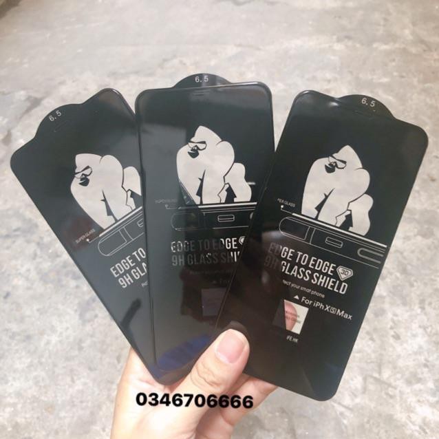 Kính King KONG full màn  IP6/6p/7/7plus/X/xSmax/ ip11/ip11pro/ip11promax hàng trần