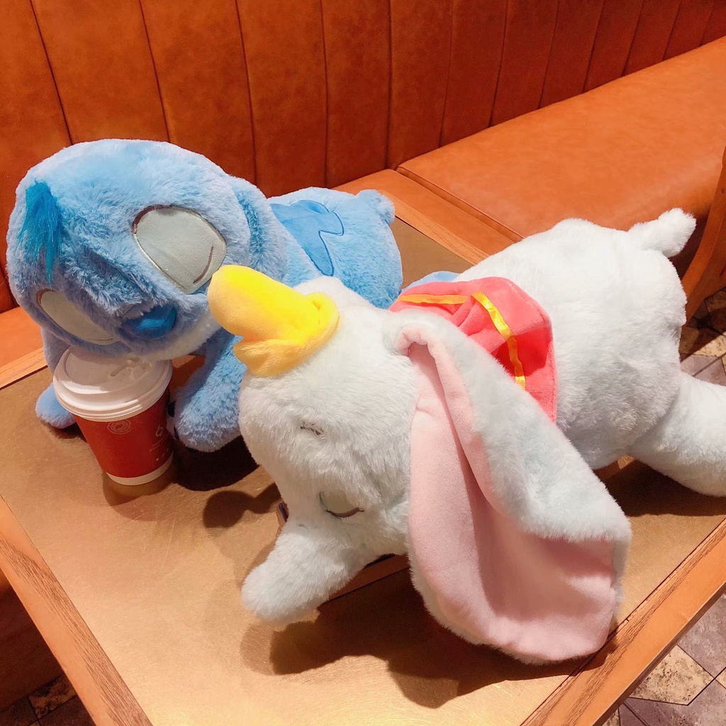 Thú nhồi bông ngủ hình Stitch Dumbo Donald Lotso hoạt hình Disney thích hợp làm quà cho bé
