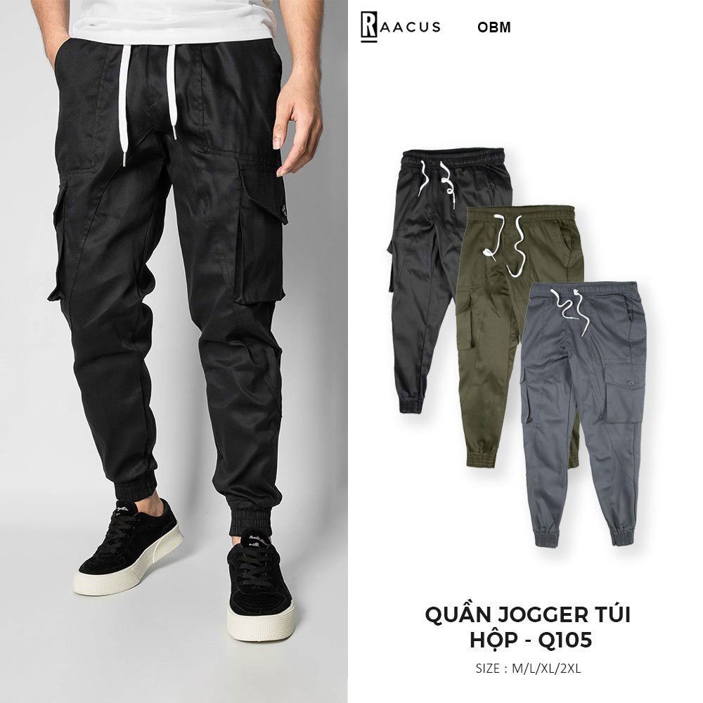 Quần jogger nam kaki túi hộp thời trang RAACUSSTORE, quần nam kaki ống rộng phong cách ulzzang-Q105