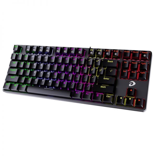 Bàn phím cơ Gaming DAREU EK87 – Black - MULTI-LED, Blue D switch