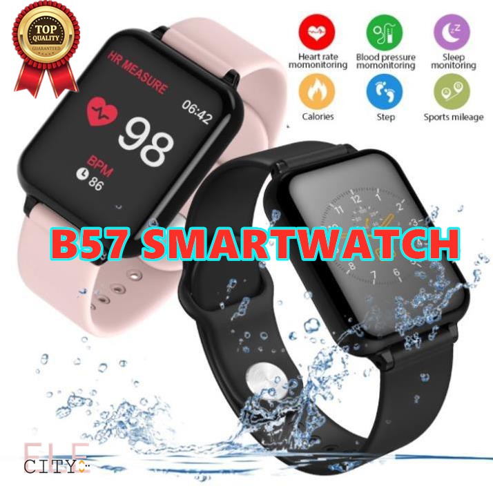 Ele】⚡⚡Đồng Hồ Thông Minh B57 - Đồng Hồ Theo Dõi Sức Khỏe Hàng Xách Tay  - Kết Nối BluetoothĐồng Hồ Thông Minh B57 - Đồng Hồ Theo Dõi Sức Khỏe Hàng Xách Tay  - Kết Nối Bluetooth