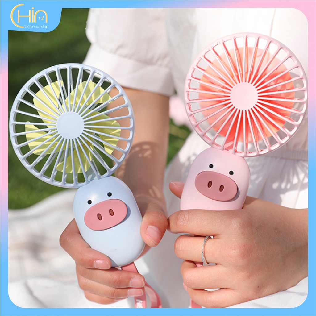 Quạt cầm tay mini tích điện USB [ CÓ SẴN ] cho bé thú nghộ nghĩnh / quạt cầm tay cho trẻ em tiện lợi
