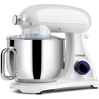 Máy nhào bột Cooklee thân kim loại 8L 1800W - trộn được 1,2 kg bột khô - Bánh răng kim loại cao cấp