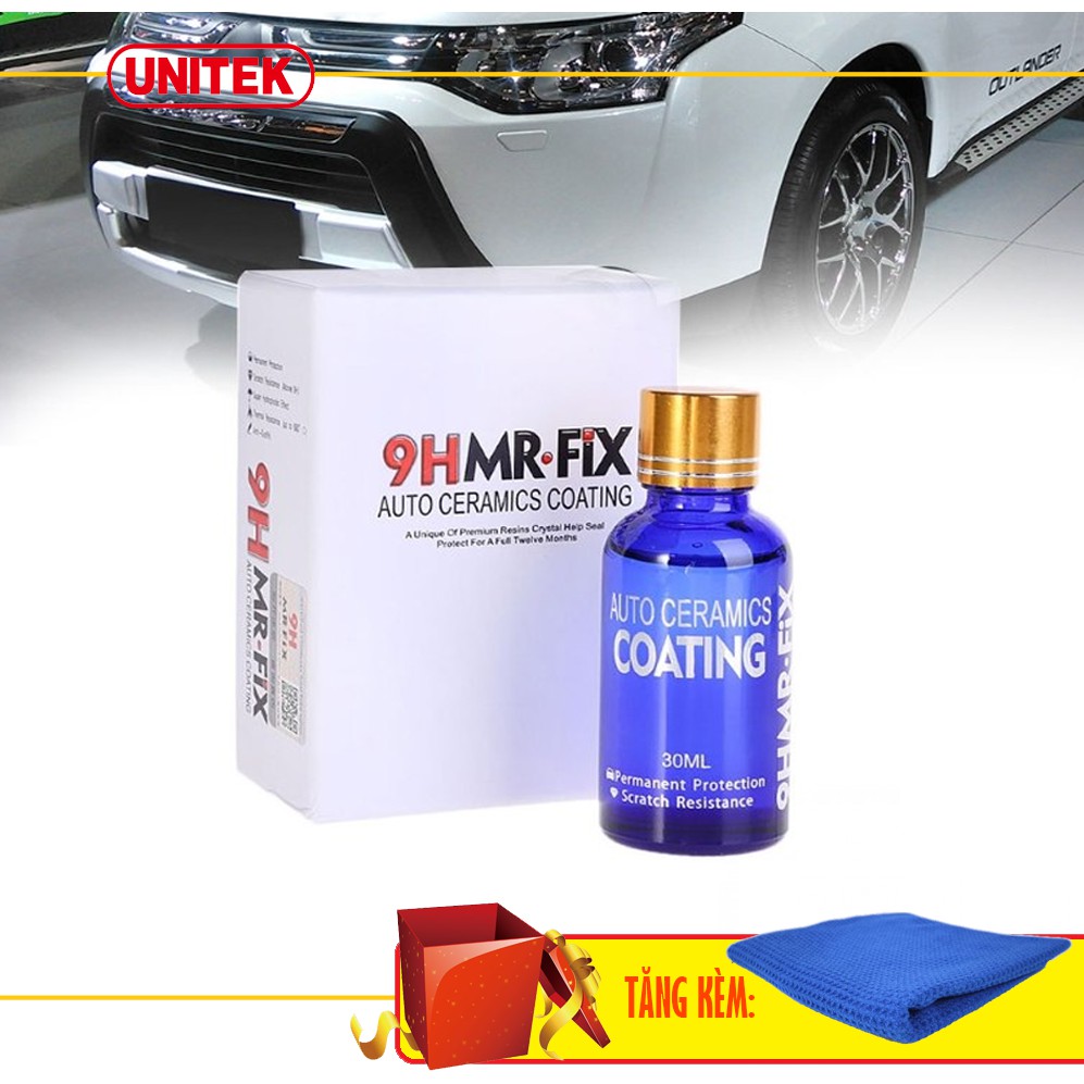 Dung Dịch Phủ Bóng Xe Auto Ceramic Coating MR FIX 9H 30ml Tặng Kèm Khăn Lau