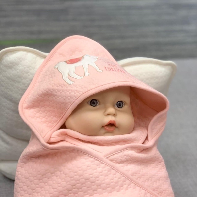 Ủ sơ sinh của Huson baby mềm mịn, thấm mút mồ hôi