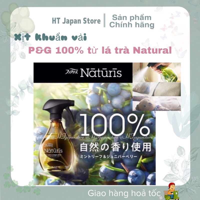 Xịt khuẩn P&amp;G Ogranic Natural 100% chiết xuất từ LÁ TRÀ, GỪNG, SẢ (nội địa Nhật)