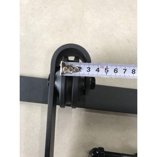 Bộ ray trượt cửa lùa sắt + Ray 2 mét