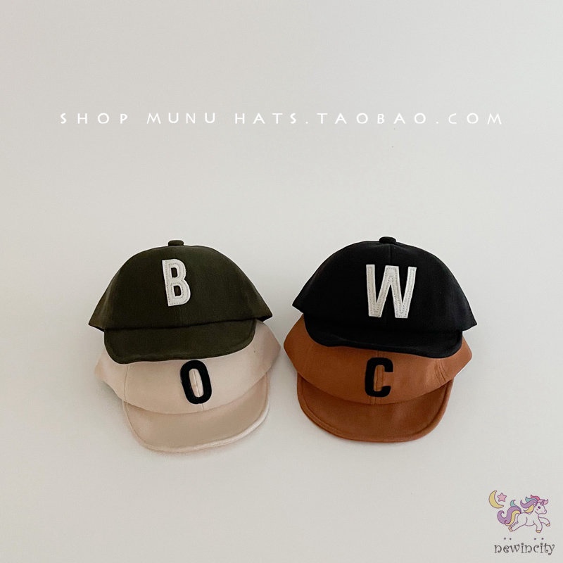 Mũ Lưỡi Trai Chống Nắng In Chữ Phong Cách Hàn Quốc Cá Tính Dành Cho Bé