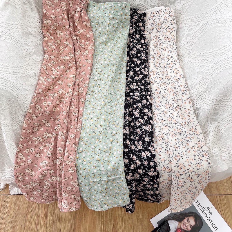 Chân váy hoa nhí dáng dài phong cách vintage  summer 2021| Lure Closet| V189111 | BigBuy360 - bigbuy360.vn