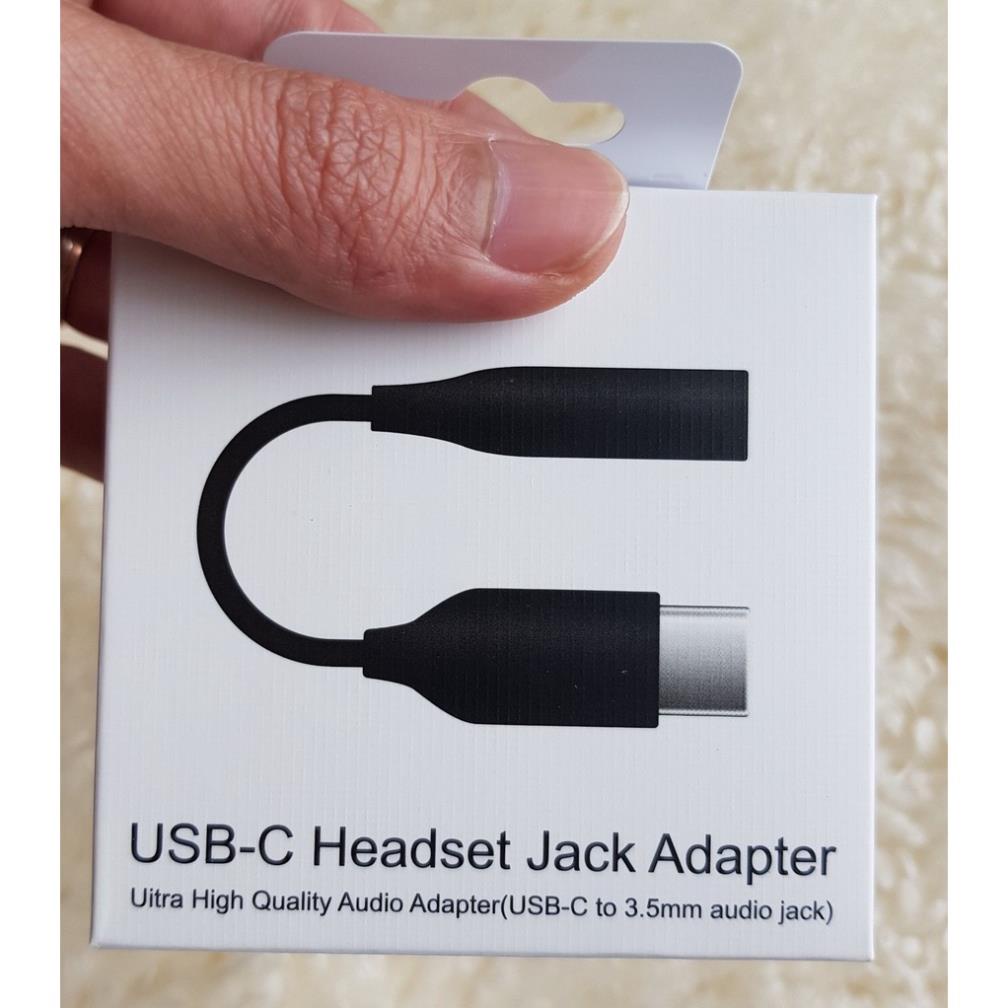 Cáp chuyển đổi chân Typec ra chân tròn 3.5mm Full Box