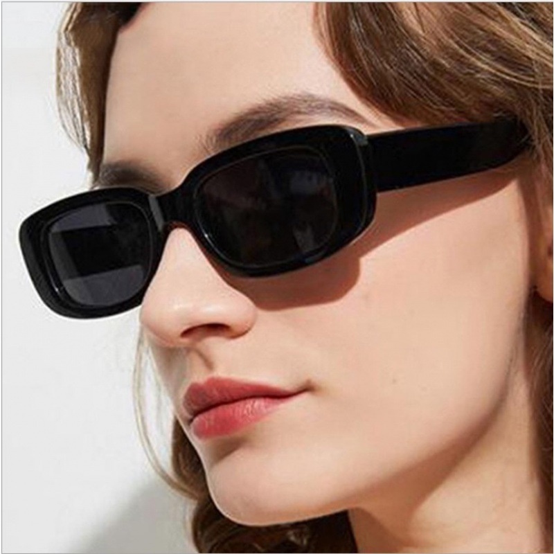 Kính Mát Gọng Chữ Nhật Chống Tia Uv Thời Trang Cho Nữ