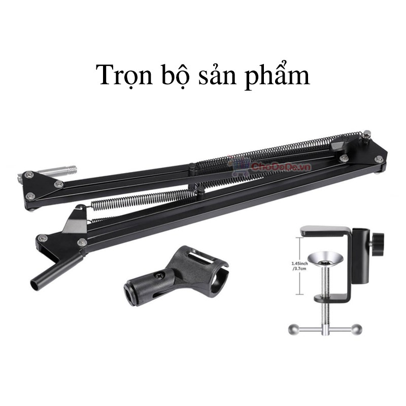 Giá đỡ micro kẹp bàn KB-08 có thể điều chỉnh vị trí linh hoạt theo ý muốn