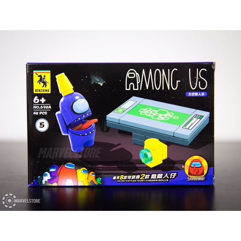 Set 8 hộp lego among us đủ màu cho bé