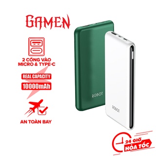 Mua Pin Dự Phòng ROBOT RT180 Dung Lượng Cao 10000mAh Nhỏ Gọn Siêu Mỏng Siêu Nhẹ 2 Cổng Sạc Vào 1 Cổng Sạc Ra