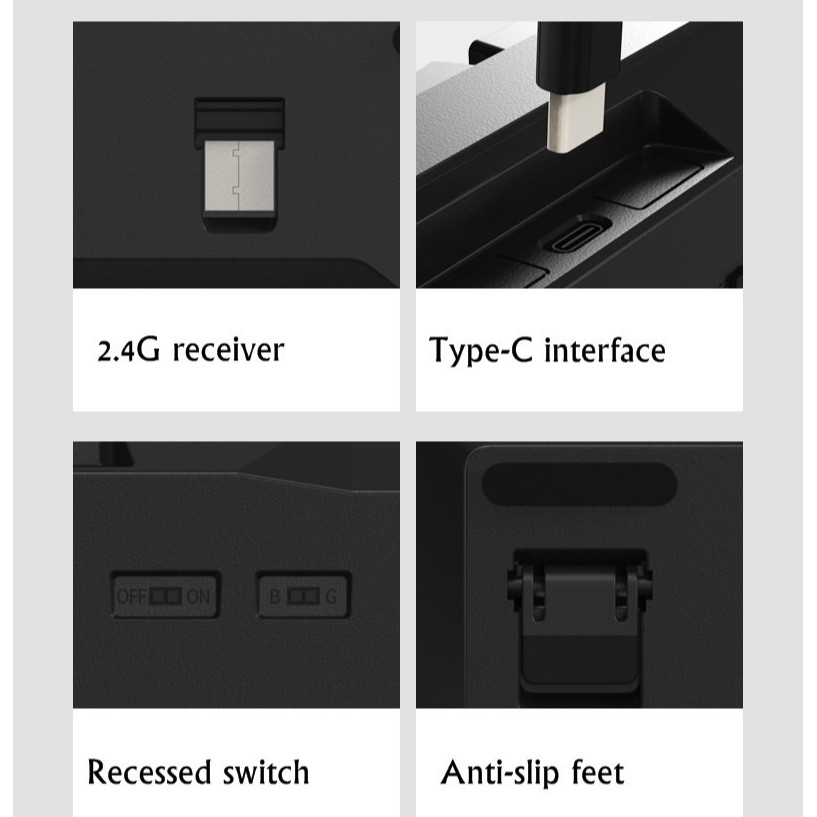 Royal Kludge RK860 - Bàn phím cơ bluetooth không dây mini Royal Kludge RK100 Led đơn sắc 100 Phím kết nối 3 chế độ | BigBuy360 - bigbuy360.vn